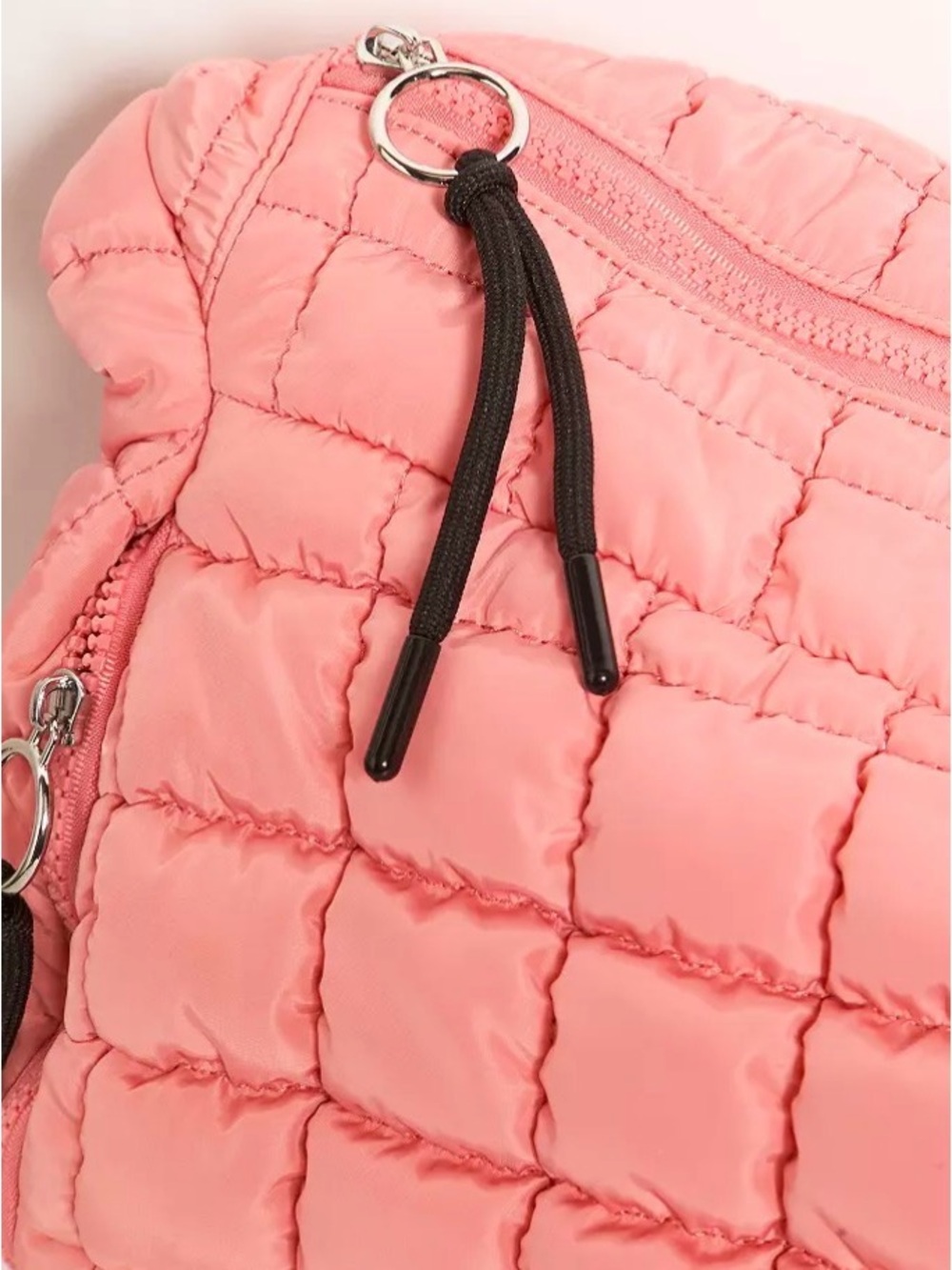 Free People Quilted Carryall Ballet Slipper Pink Tote - Picture 2 of 3